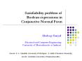 Satisfiability problem of Boolean expressions in Conjunctive Normal Form PowerPoint PPT Presentation