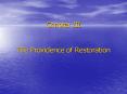 Chapter III  The Providence of Restoration PowerPoint PPT Presentation