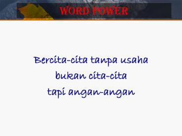 Word power