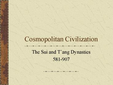 Cosmopolitan Civilization