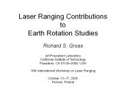 Laser Ranging Contributions to Earth Rotation Studies
