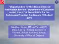 "Opportunities for the development of fortification tourism: experience of European walled towns A P PowerPoint PPT Presentation