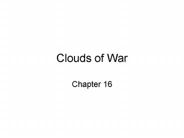 Clouds of War