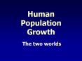 Human Population Growth PowerPoint PPT Presentation