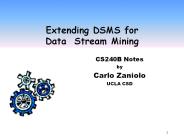 Extending DSMS for Data Stream Mining