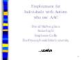 Employment for Individuals with Autism who use AAC PowerPoint PPT Presentation