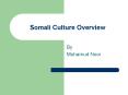 Somali Culture Overview PowerPoint PPT Presentation