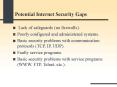 Potential Internet Security Gaps PowerPoint PPT Presentation
