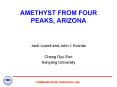 AMETHYST FROM FOUR PEAKS, ARIZONA PowerPoint PPT Presentation