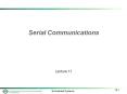 Serial Communications PowerPoint PPT Presentation