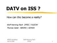 DATV on ISS ?