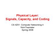 Physical Layer: Signals, Capacity, and Coding