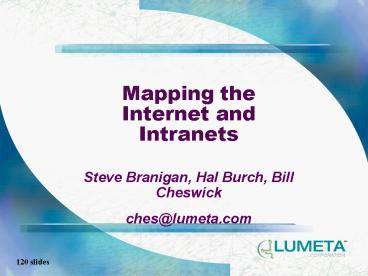 Mapping the Internet and Intranets