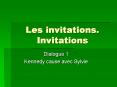 Les invitations' Invitations PowerPoint PPT Presentation