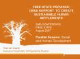 FREE STATE PROVINCE: DBSA SUPPORT TO CREATE SUSTIANABLE HUMAN SETTLEMENTS PowerPoint PPT Presentation
