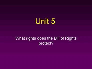 What rights does the Bill of Rights protect