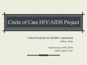 Circle of Care HIVAIDS Project
