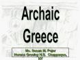 Archaic Greece PowerPoint PPT Presentation