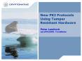 New PKI Protocols Using Tamper Resistant Hardware PowerPoint PPT Presentation