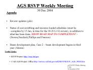 AGS RSVP Weekly Meeting