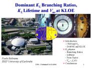 Dominant KL Branching Ratios,
