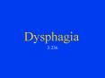 Dysphagia PowerPoint PPT Presentation