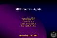 MRI Contrast Agents PowerPoint PPT Presentation