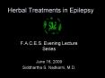 Herbal Treatments in Epilepsy PowerPoint PPT Presentation