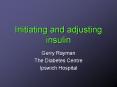 Initiating and adjusting insulin PowerPoint PPT Presentation