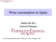 Wine consumption in Spain