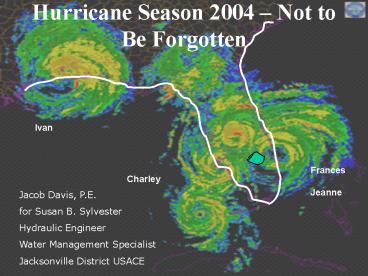 Hurricane Season 2004 Not to Be Forgotten