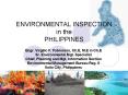 ENVIRONMENTAL INSPECTION in the PHILIPPINES PowerPoint PPT Presentation