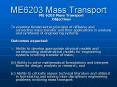 ME6203 Mass Transport PowerPoint PPT Presentation