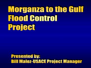 Morganza to the Gulf