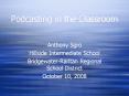 Podcasting in the Classroom PowerPoint PPT Presentation