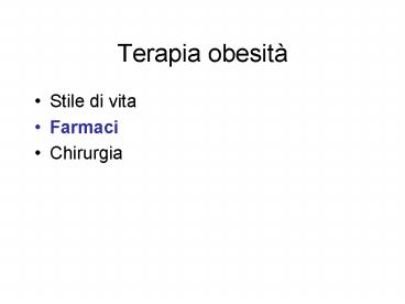 Terapia obesit