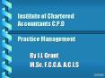 Institute of Chartered Accountants C'P'D Practice Management PowerPoint PPT Presentation