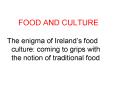 FOOD AND CULTURE PowerPoint PPT Presentation