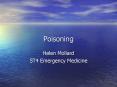 Poisoning PowerPoint PPT Presentation