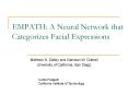 EMPATH: A Neural Network that Categorizes Facial Expressions PowerPoint PPT Presentation