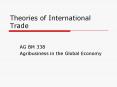 Theories of International Trade PowerPoint PPT Presentation