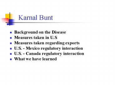 Karnal Bunt