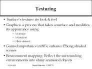 Texturing