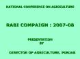 NATIONAL CONFERENCE ON AGRICULTURE PowerPoint PPT Presentation