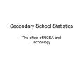 Secondary School Statistics PowerPoint PPT Presentation