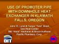 USE OF PROMOTER PIPE WITH DOWNHOLE HEAT EXCHANGER IN KLAMATH FALLS, OREGON PowerPoint PPT Presentation