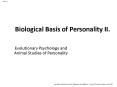 Biological Basis of Personality II' PowerPoint PPT Presentation