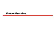 Course Overview