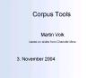 Corpus Tools PowerPoint PPT Presentation