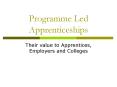 Programme Led Apprenticeships PowerPoint PPT Presentation
